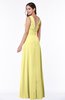 Classic A-line Zip up Chiffon Ribbon Plus Size Bridesmaid Dresses