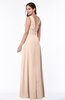 Classic A-line Zip up Chiffon Ribbon Plus Size Bridesmaid Dresses