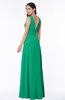 Classic A-line Zip up Chiffon Ribbon Plus Size Bridesmaid Dresses