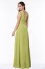 Classic A-line Zip up Chiffon Ribbon Plus Size Bridesmaid Dresses