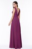 Classic A-line Zip up Chiffon Ribbon Plus Size Bridesmaid Dresses
