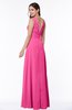 Classic A-line Zip up Chiffon Ribbon Plus Size Bridesmaid Dresses