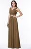 Classic A-line Zip up Chiffon Ribbon Plus Size Bridesmaid Dresses