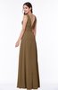 Classic A-line Zip up Chiffon Ribbon Plus Size Bridesmaid Dresses