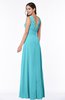 Classic A-line Zip up Chiffon Ribbon Plus Size Bridesmaid Dresses