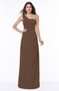 Simple A-line Half Backless Chiffon Floor Length Draped Plus Size Bridesmaid Dresses