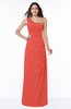 Simple A-line Half Backless Chiffon Floor Length Draped Plus Size Bridesmaid Dresses
