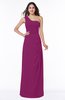 Simple A-line Half Backless Chiffon Floor Length Draped Plus Size Bridesmaid Dresses