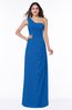 Simple A-line Half Backless Chiffon Floor Length Draped Plus Size Bridesmaid Dresses