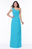 Simple A-line Half Backless Chiffon Floor Length Draped Plus Size Bridesmaid Dresses