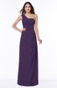 Simple A-line Half Backless Chiffon Floor Length Draped Plus Size Bridesmaid Dresses