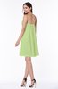 Elegant A-line Strapless Sleeveless Chiffon Mini Plus Size Bridesmaid Dresses
