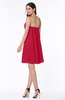 Elegant A-line Strapless Sleeveless Chiffon Mini Plus Size Bridesmaid Dresses