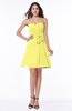 Elegant A-line Strapless Sleeveless Chiffon Mini Plus Size Bridesmaid Dresses