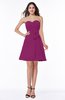 Elegant A-line Strapless Sleeveless Chiffon Mini Plus Size Bridesmaid Dresses