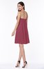 Elegant A-line Strapless Sleeveless Chiffon Mini Plus Size Bridesmaid Dresses