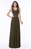 Sexy A-line Zipper Floor Length Pleated Plus Size Bridesmaid Dresses