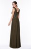 Sexy A-line Zipper Floor Length Pleated Plus Size Bridesmaid Dresses