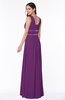 Sexy A-line Zipper Floor Length Pleated Plus Size Bridesmaid Dresses