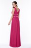 Sexy A-line Zipper Floor Length Pleated Plus Size Bridesmaid Dresses