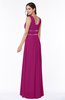 Sexy A-line Zipper Floor Length Pleated Plus Size Bridesmaid Dresses