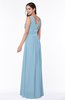 Sexy A-line Zipper Floor Length Pleated Plus Size Bridesmaid Dresses