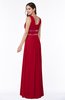 Sexy A-line Zipper Floor Length Pleated Plus Size Bridesmaid Dresses
