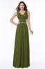 Sexy A-line Zipper Floor Length Pleated Plus Size Bridesmaid Dresses