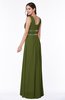 Sexy A-line Zipper Floor Length Pleated Plus Size Bridesmaid Dresses