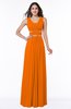 Sexy A-line Zipper Floor Length Pleated Plus Size Bridesmaid Dresses