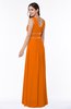 Sexy A-line Zipper Floor Length Pleated Plus Size Bridesmaid Dresses