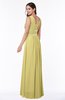 Sexy A-line Zipper Floor Length Pleated Plus Size Bridesmaid Dresses