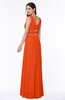 Sexy A-line Zipper Floor Length Pleated Plus Size Bridesmaid Dresses