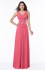 Sexy A-line Zipper Floor Length Pleated Plus Size Bridesmaid Dresses