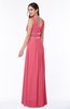 Sexy A-line Zipper Floor Length Pleated Plus Size Bridesmaid Dresses