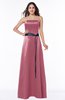Elegant A-line Half Backless Satin Floor Length Plus Size Bridesmaid Dresses