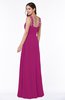 Gorgeous A-line Thick Straps Half Backless Floor Length Plus Size Bridesmaid Dresses