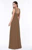 Gorgeous A-line Thick Straps Half Backless Floor Length Plus Size Bridesmaid Dresses
