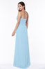 Mature Strapless Half Backless Chiffon Floor Length Flower Plus Size Bridesmaid Dresses