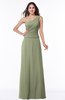 Classic A-line Half Backless Floor Length Ruching Plus Size Bridesmaid Dresses