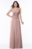 Classic A-line Half Backless Floor Length Ruching Plus Size Bridesmaid Dresses