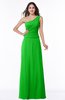 Classic A-line Half Backless Floor Length Ruching Plus Size Bridesmaid Dresses