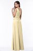 Classic A-line Half Backless Floor Length Ruching Plus Size Bridesmaid Dresses