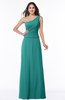 Classic A-line Half Backless Floor Length Ruching Plus Size Bridesmaid Dresses