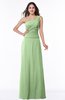 Classic A-line Half Backless Floor Length Ruching Plus Size Bridesmaid Dresses