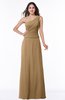 Classic A-line Half Backless Floor Length Ruching Plus Size Bridesmaid Dresses