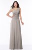 Classic A-line Half Backless Floor Length Ruching Plus Size Bridesmaid Dresses