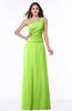 Classic A-line Half Backless Floor Length Ruching Plus Size Bridesmaid Dresses