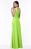 Classic A-line Half Backless Floor Length Ruching Plus Size Bridesmaid Dresses