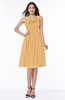 Elegant Thick Straps Zip up Knee Length Flower Plus Size Bridesmaid Dresses